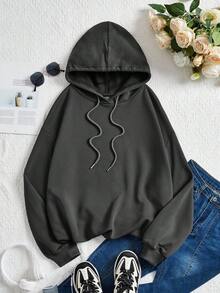 Tseoso Casual Loose Fit Dark Grey Sweatshirt Halloween Pink Letter Mask Ghost Graphic Print Loose Fit Plus Size Hoodie, Suitable For Fall/Winter, Halloween, Skull, Bones, Ghost, Pumpkin, Party, Trick Or Treat Hoodies Y2k Cute Hoodies Custom Hoodie Kpop Clothes Hoodies Graphic