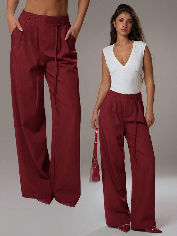 Avantive Spring&Summer Women Romantic/Prom/Formal/Birthday/90s Clothes/Business Casual Woman/Elegant/Western Wear/Going Out/Fashion/Casual/Y2k Clothes/Club/Office /Cocktail/Vintage/Bodycon/Rave Outfits Festival/Funny/Classy/Old Money/Streetwear/Vacation Outfits/Country Concert Outfit/Work Clothes /Modest/Spring Break/Bachelorette Outfits/Concert/Baddie/Basic/Graduation/Low Rise/Baggy/Straight Leg/Wide Leg/Red Pants/Christmas Burgundy Pants/ Palazzo Pants Women/ Red Pants For Women/ Women Wide Leg Pants