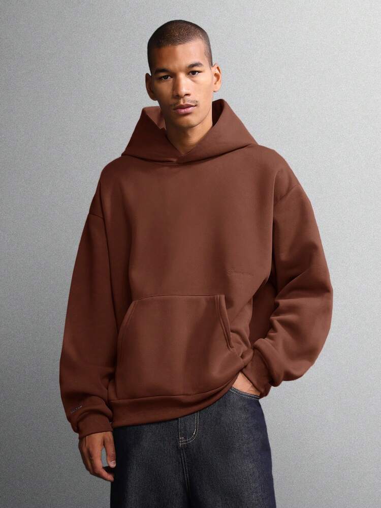 Bluza z kapturem o regularnym kroju z haftowanym logo