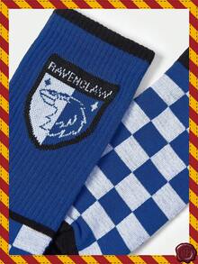 HARRY POTTER X SHEIN Calcetines tipo tripulación para mujer - Multicolor - Ver 2
