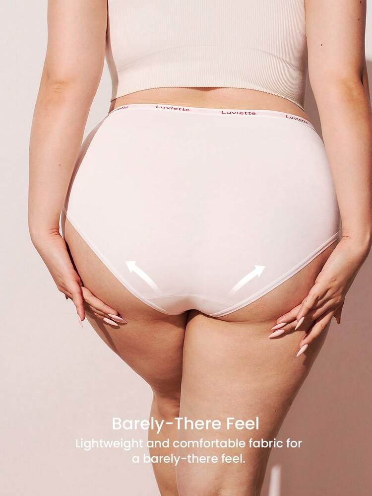 Plus 3-Pack High-Waist Briefs