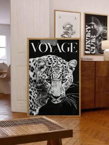 SHEIN 1/3pcs Leopard Cheetah Wall Art Picture 8 Ball Lucky Prints Canvas Paintings Pink Girly Posters Preppy Chic Luxury Decor For Bedroom, Living Room, Or Dorm Room Decor Gift For Her Unframed - Multicolor - View 3
