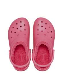 Crocs Classic Lined Women's Clogs Pink CR203591 - 粉色 - 查看 3