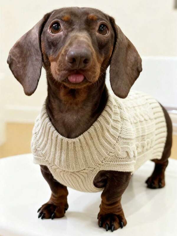 PETSIN Autumn/Winter Pet Dog Retro Knit Sweater For Small & Medium Dogs, Teddy, Pomeranian, Bichon Frise, British Style