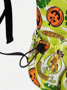 SCOOBY-DOO X SHEIN Women Backpack - 橄欖綠 - 查看 6