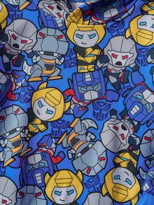 Transformers X SHEIN Young Boy Casual Cartoon All-Over Print Hoodie, Autumn - Multicolor - View 5