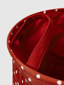 Betty Boop | ROMWE Figure Graphic Foldable Large Capacity Storage Box - Red - View 4