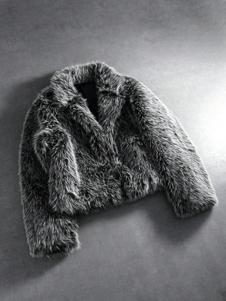 PAVTROS Manfinity Streetrush Men's Street-Style Popular INS Matching Fleece Long Sleeve Jacket,Streetwear,Winter Jacket,Warm, Winter, Christmas,Boy Friend Gifts