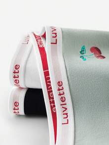 LUVLETTE Plus 3条装柔软纯棉高腰三角裤女士内裤套装 - 樱桃圣诞新年睡衣款式 - 彩色 - 查看 7