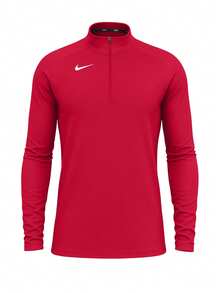 Nike Men's Half Zip Top Red - Red - View 1