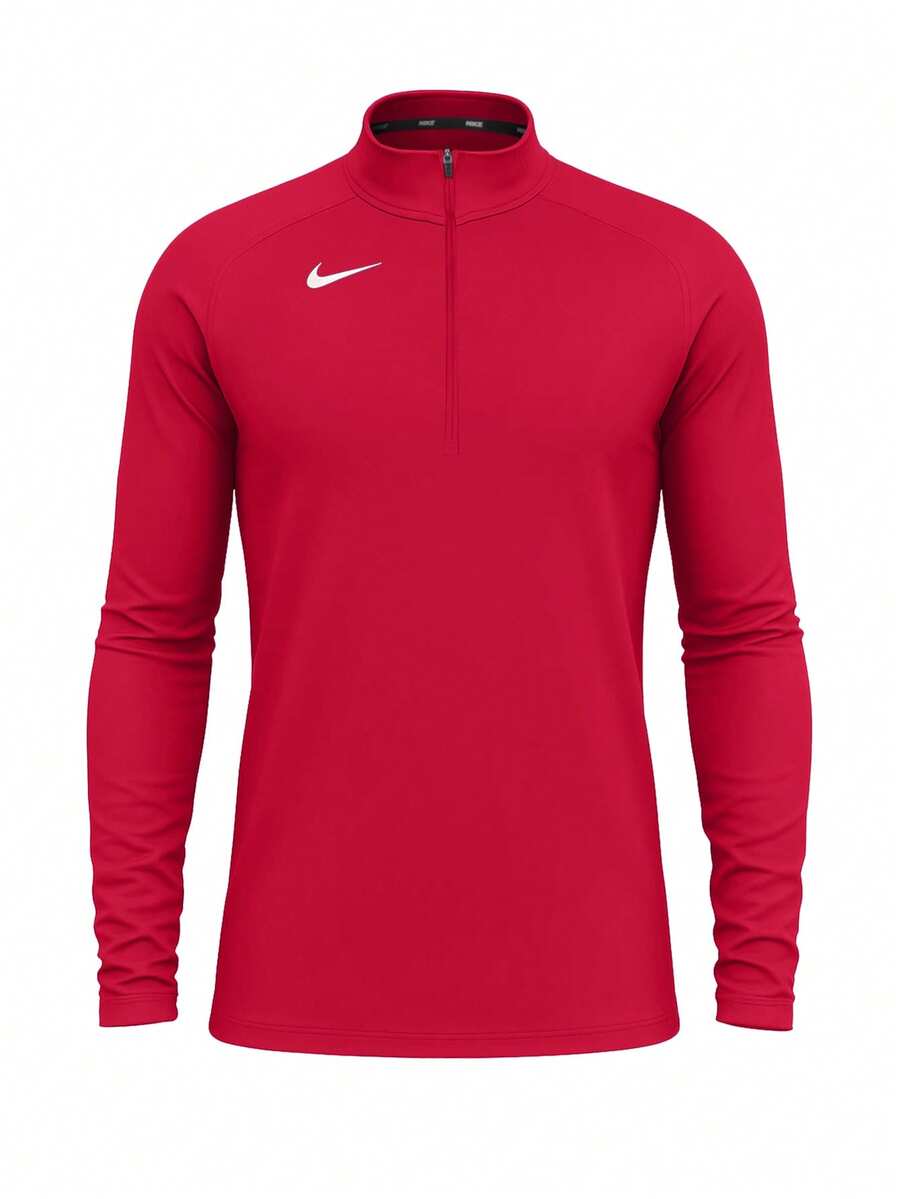 Nike Men's Half Zip Top Red - Red - View 1