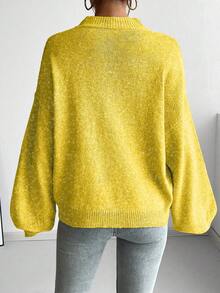 SoleilVie 休闲法式宽松圆领长袖针织毛衣，百搭秋冬