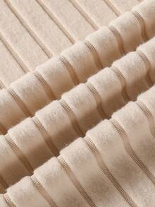 Sparklyn 3件套青少年女孩休闲日常通勤简约纯色罗纹针织长袖T恤 - 黃色 - 查看 8