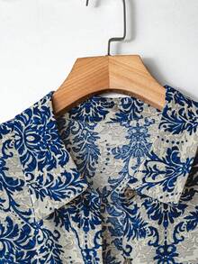 Rusticease 大码女式复古度假休闲开衫衬衫裙，带纽扣，弧形下摆，短款，长袖，适合初秋