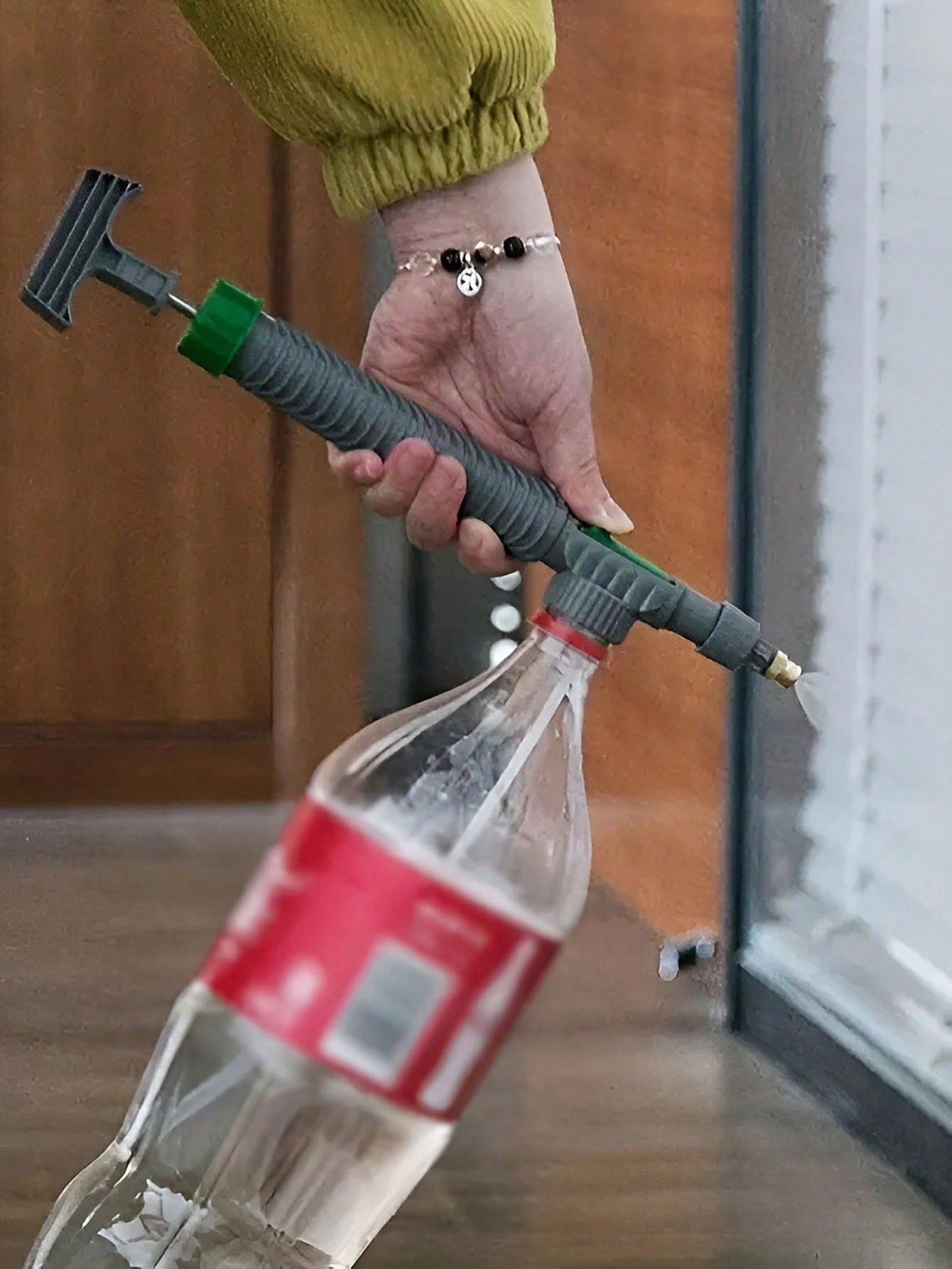 مرشة يدوية ضغط عالي قابلة للتعديل – رأس رذاذ لزجاج...