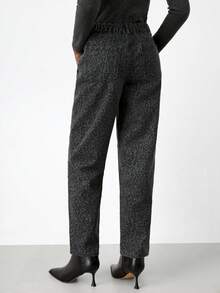 Maija Modische Pendler-Jeans mit Leopard Muster für Damen - Schwarz - Übersicht 5