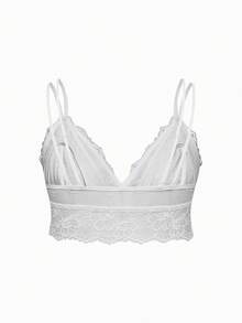BloomMama Plus Size Elegant Solid Color Lace Nursing Bra