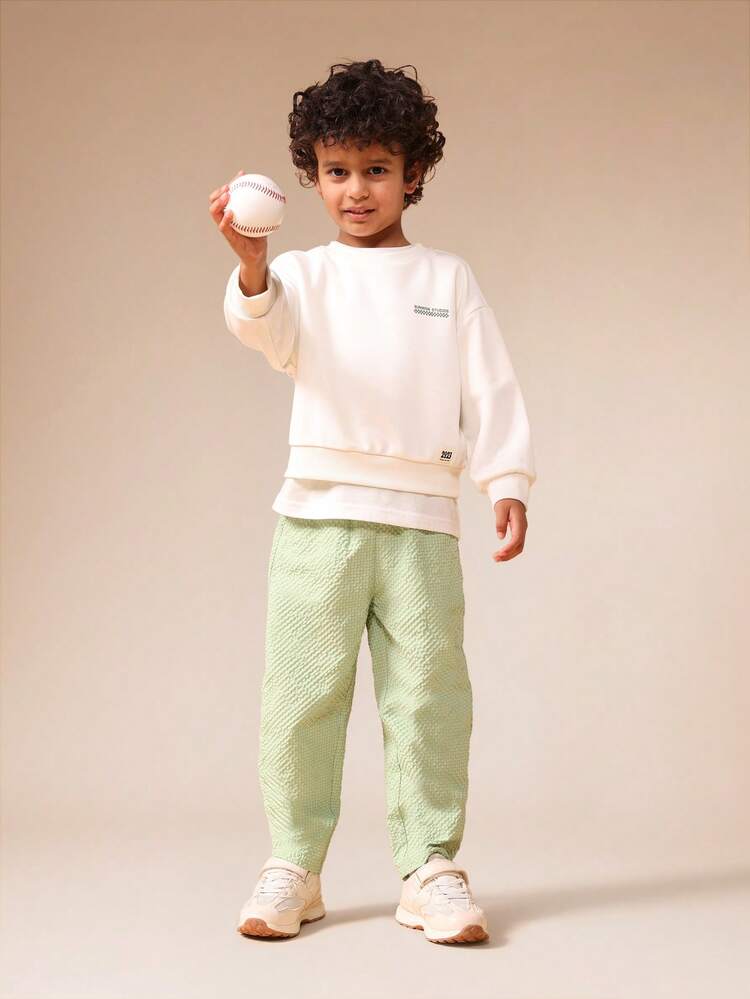 Sweatshirt And Jogger Set With Street Print