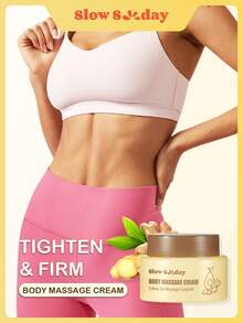 SlowSunday Body Massage Cream, Body Firming Cream, Enriched With Ginger & Coffee Extract, Weight Loss, Fat Burning Slimming, Massage, Flat Tummy Cream, Body Tightening Cream, Lifting And Firming Body Skin, Suitable For Abdomen, Buttocks, Arms And Thighs, Hot Cream Burns Fat, Cozy Winter Styles, Suitable For Winter, Y2K, For Valentine's Day, Valentines Gift, Valentines Day Gift, Ideal For Party - Multicolor - View 1