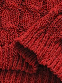 Maweii Damen Pullover in Hellrosa, Große Größen, mit Zopfmuster, Perlenketten, sexy und schlank, elegant, Partytop für Damen, hochwertiges Design, kurzer gestrickter Oberteil, Herbst und Winter, Damenbekleidung, Scandi Party Strick Cut-Out Y2K Party Top mit Glanz-Strick