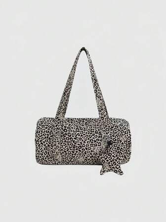 Grunge Punk Borsa a spalla/sotto braccio multifunzionale di grande capacità con decorazione mimetica e pentagramma retrò, borsa a tracolla versatile e alla moda in stile Y2K per feste, vacanze, eventi sociali, raduni, shopping