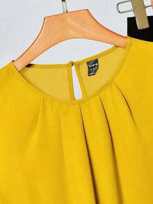 SHEIN Clasi 2件套休闲花卉印花女式夏季服装，向日葵图案 - 彩色 - 查看 4