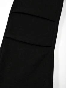 Sparklyn 女童蝴蝶数字印花休闲宽松褶皱羊毛运动裤，适合秋冬季校服