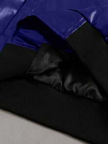 PAVTROS Men's Street Style Autumn PU Zipper Long Sleeve Jacket Hooded Jacket Graphic Jackets Zip Up Cool Jacket Skeleton Jacket Zip Up Jacket - Blue - View 8