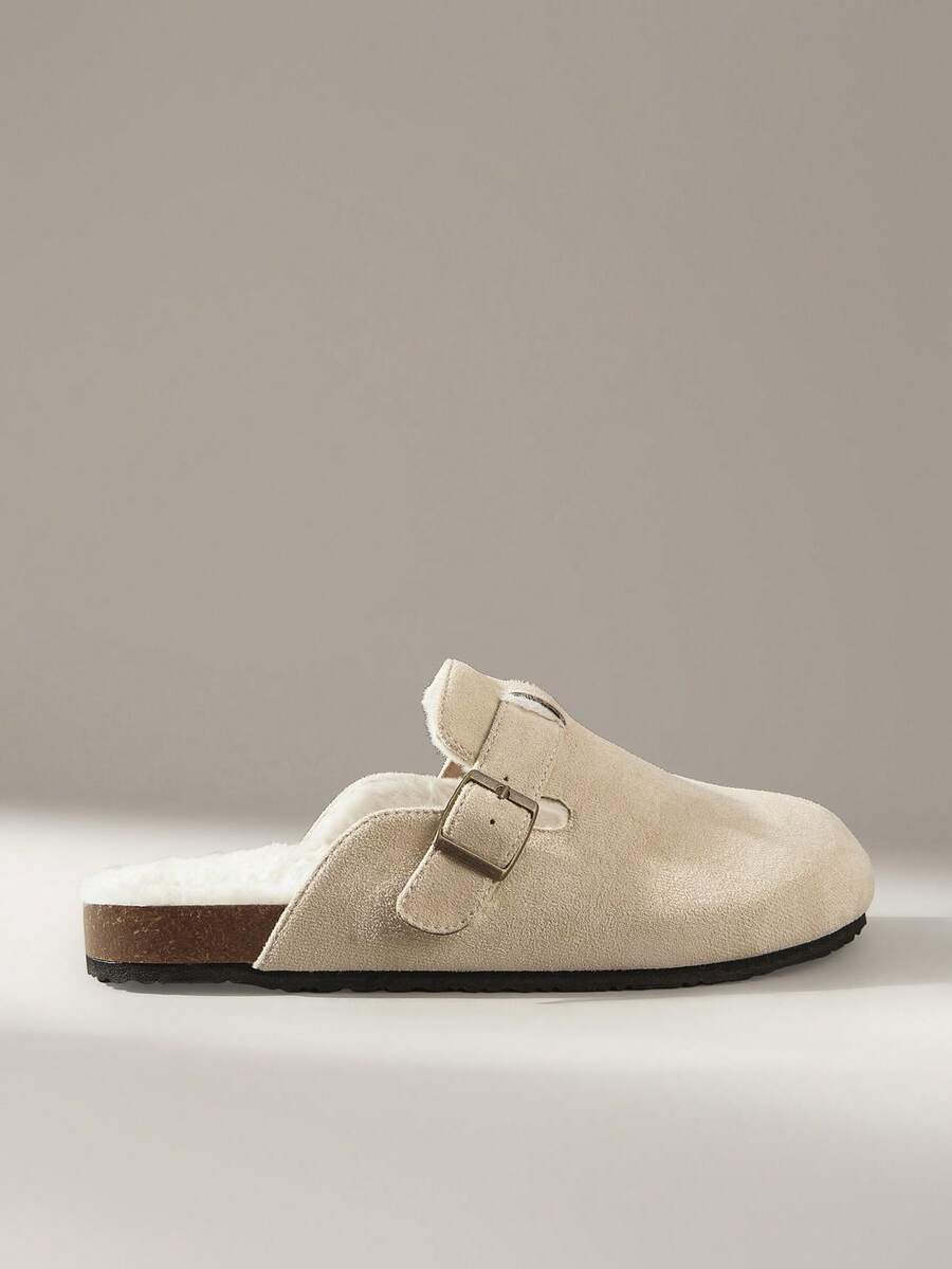 Solecia Women's Casual Versatile Commuting Daily Warm Flats For Christmas - Apricot - View 1