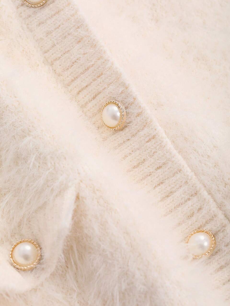 Women's Solid Color Crew Neck Long Sleeve Cropped Fuzzy Sweater, Autumn/Winter,Long Sleeve Tops,Fall Women Clothes