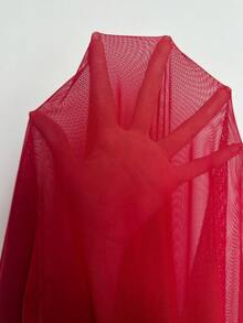 DelicateAllure 女士浪漫性感睡衣套装 - 酒紅色 - 查看 6