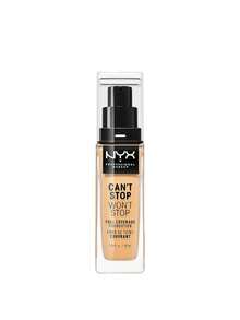 NYX Can't Stop Won't Stop Full Coverage Foundation CSWSF10 Buff 30 Ml - Buff - View 1