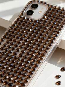 2000pcs 3-6mm Silver Flat Coffee Resin Rhinestones, Round Jelly Gemstones For Making Accessories Shoes, Clothes, Cosmetics, Bags, Decoration