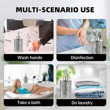 400毫升酒店浴室皂液器，可放置沐浴露、洗发水等，分体式瓶装，空瓶皂液器，浴室皂液器 - 彩色 - 查看 4