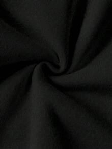 SHEIN CURVE+ 秋季大码休闲圣诞老人仿珍珠图案落肩宽松运动衫