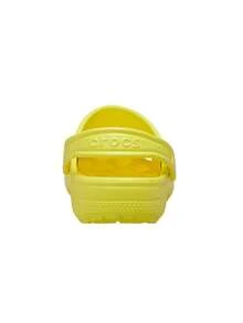Crocs Dép clog trẻ em cổ điển màu vàng Cyber Yellow 206991-77J - Cyber Yellow - Xem 3