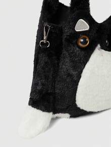 ROMWE Anime 女士单肩包 - 黑色 - 查看 6