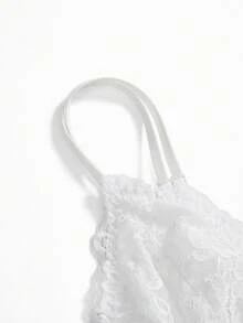 BloomMama Plus Size Elegant Solid Color Lace Nursing Bra