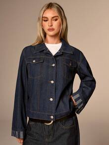 Avantive 秋季女装 秋季返校季 乡村音乐会 女士音乐会 外出 生日 万圣节 服装 休闲 Y2K 2000年代 Y2K Y2K 90年代 性感 西部风 女装 波西米亚风 乡村俱乐部 办公室 鸡尾酒会 复古 紧身 锐舞 音乐节 趣味 优雅 老钱 街头服饰 度假 乡村音乐会 工作 朴素 春假 单身派对 音乐会 基本款 毕业 圣诞节 女式牛仔外套 - 深色水洗藍 - 查看 4