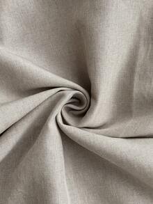 Firerie 加大码杏色仿亚麻拼布衬衫和宽松直筒西装裤两件套，休闲优雅，适合通勤、教学、返校、商务休闲办公穿着 - 彩色 - 查看 8