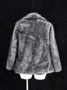 Sunspun Casual Loose Cropped Jacket - White - View 2