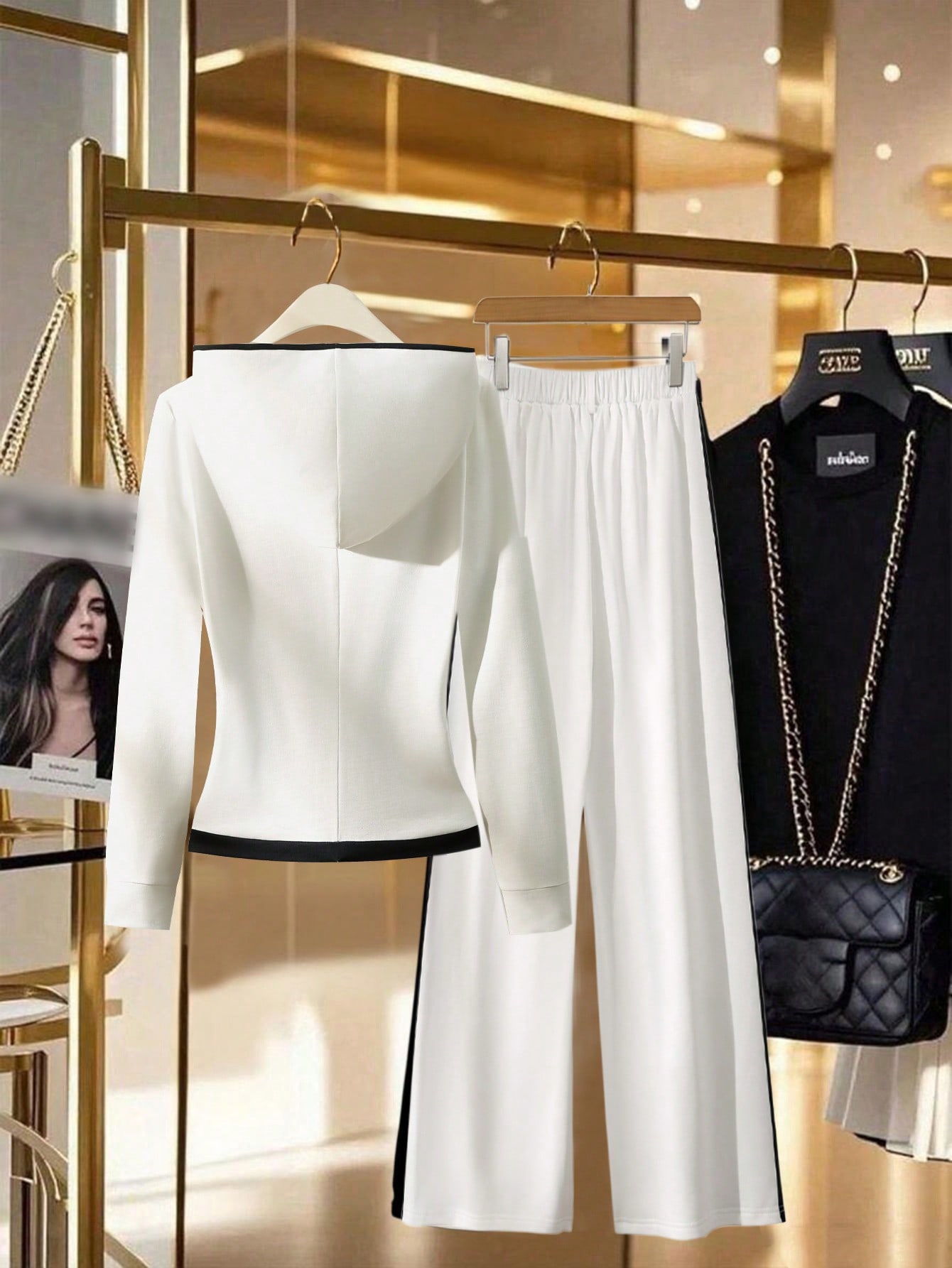 GlowEve بدلة كاجوال من قطعتين للنساء تتكون من جاكي...