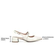 WEIDE Zapatos de tacón medio destalonados para mujer – Punta fina con metal, elegantes y cómodos, ideales para oficina y eventos sociales - Beis - Ver 8