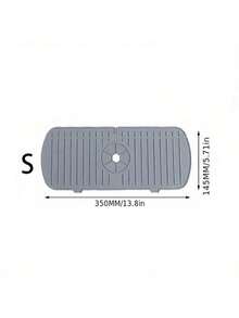 水龙头防溅板水槽滴水盘硅胶吸水排水垫适用于厨房台面浴室水槽条纹设计防止水溅和霉菌易于清洁家居整理 - 彩色 - 查看 10
