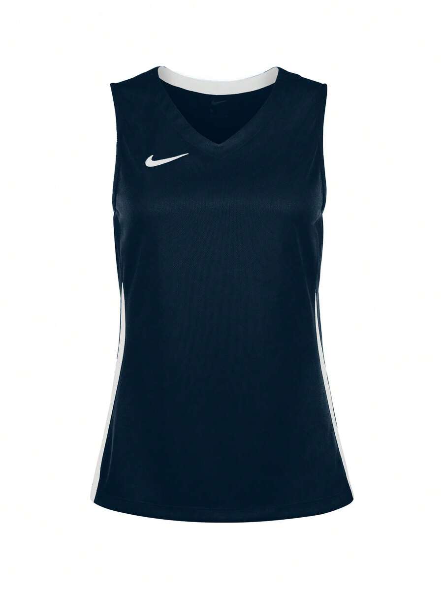 Nike Men's Basketball Shirt Navy Blue - Green - View 1