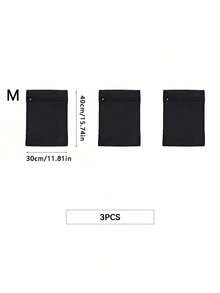 1/3/6件黑色网袋洗衣袋家用机洗衣服洗衣袋内衣文胸洗衣袋洗衣网袋套装拉链春季简约夏季上衣 - 黑色 - 查看 11