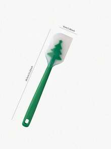 Cirelle Juego de 1 pieza de cortador de galletas y espátula de silicona de acero inoxidable con diseño de árbol de Navidad - Molde para hornear galletas DIY - Multicolor - Ver 6