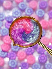 1颗随机向日葵形状混色封蜡珠，适用于蜡封印章，非常适合装饰卡片信封、婚礼请柬、礼品包装，返校季必备 - 彩色 - 查看 4