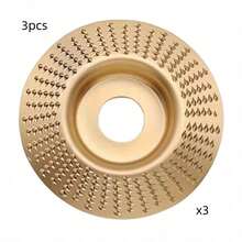 1/3pcs Wood Carving Grinding Wheel Set - Wood Grinding Blade Angle Grinder Polishing Blade Wood Grinding Tool Polishing Wheel Artifact Woodworking Grinding Blade Thorn Disc, Including Flat, Curved And Conical Grinding Wheels, Used For Efficie 3pcs Steel Angle Grinder Disc, Sand Grit, 16Mm Hole, Arc Flat Bevel, Metal, Wood Grinding Disc For Metal, Wood, Carbon Steel - Gold - View 20