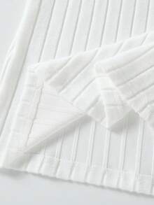 SHEIN 3件套少女罗纹拉绒T恤